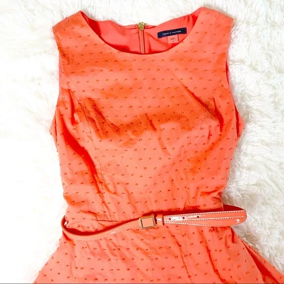SOLD! NWOT Tommy Hilfiger dot embroidered sleeveless dress - Picture 7 of 12